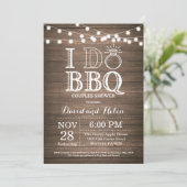 I DO BBQ Invitation Rustic Wedding Engagment (Standing Front)