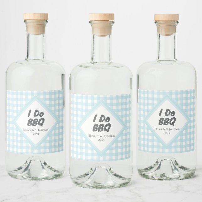 I Do BBQ Liquor Bottle Label (Bottles)