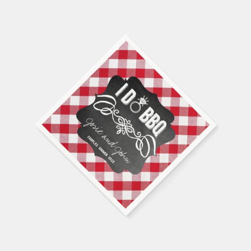 I Do BBQ Napkins Zazzle