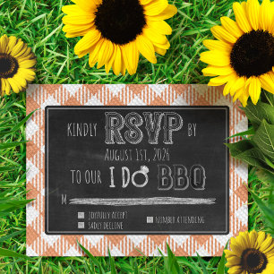 I Do BBQ Outdoor Summer/Spring Pastel Wedding RSVP Enclosure Card