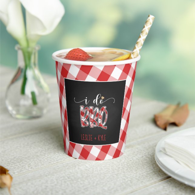 I Do BBQ Paper Cup - Custom (Insitu)