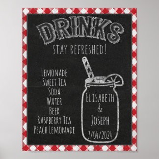 I Do BBQ Party Drinks & Beverage Bar Sign