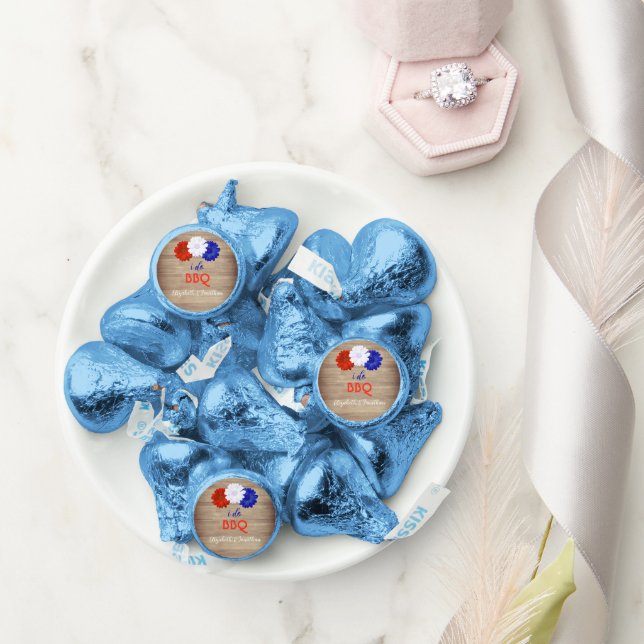 I Do BBQ Patriotic Floral Hershey®'s Kisses® (Wedding)