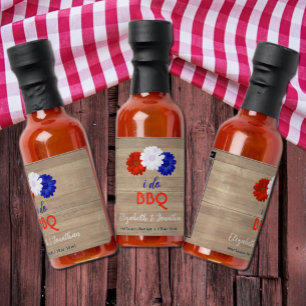 I Do BBQ Patriotic Floral Hot Sauces