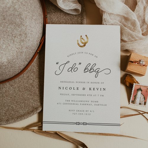 I Do BBQ Rehearsal Dinner or Welcome Party Invitation