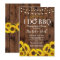 I DO BBQ Sunflower Couples Shower Rustic Invite