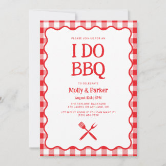 I Do BBQ Wedding Barbecue Invitation