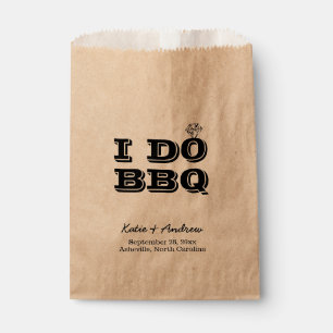 I Do BBQ Wedding Favor or Utensil Holder Bag