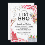 I Do BBQ Wedding Shower Invitation<br><div class="desc">Invite guests to an I Do BBQ to celebrate the happy couple with this fun and casual party invitation, perfect for a backyard celebration! This invitation can be used for a BBQ themed shower, casual rehearsal dinner, or engagement party! It features red picnic gingham, a bucket of beverages, grill tools,...</div>