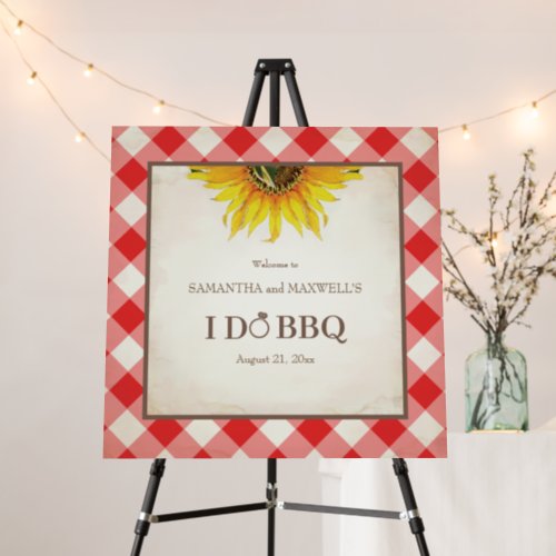 I Do BBQ Wedding Welcome Signs