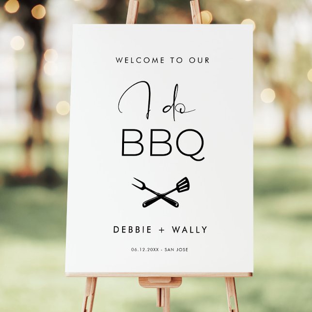 I Do BBQ Welcome Sign for Couple's Shower  (Creator Uploaded)