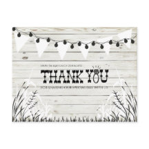 I Do BBQ Wood Texture Thank You Postcard
