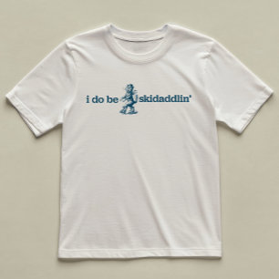 I Do Be Skidaddlin' Fun Cat Gent Illustrated T-Shirt
