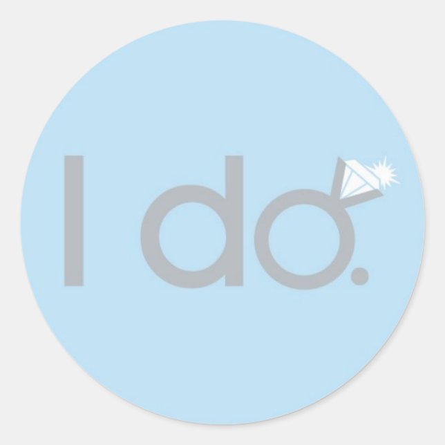 I do BLING! Classic Round Sticker (Front)