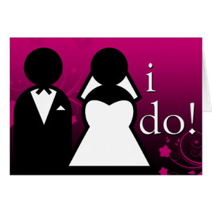 i do! : bride & groom : cards