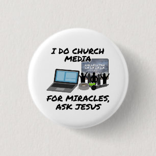 I Do Church Media For Miracles Ask Jesus, Church Button