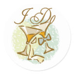 I Do Classic Round Sticker