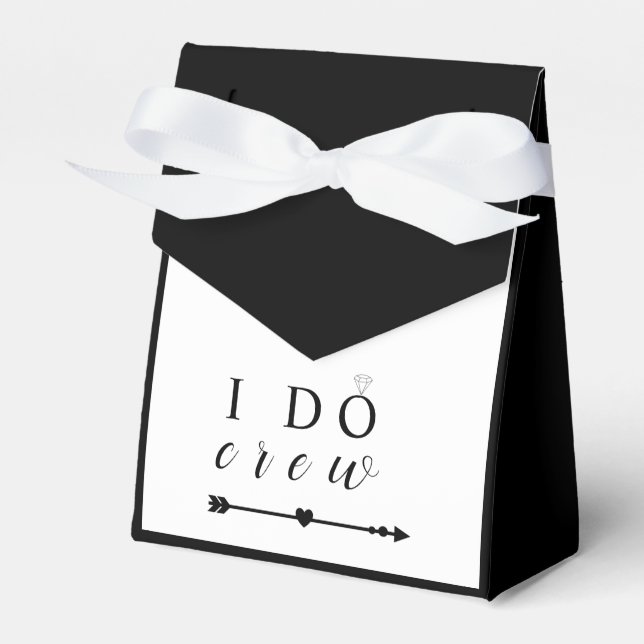 I Do Crew Bachelorette Party Favor Boxes (Front Side)