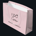 I Do Crew Bridal Party Bachelorette Party Favors Large Gift Bag<br><div class="desc">I Do Crew Bridal Party Bachelorette Party Favors Water Bottles</div>