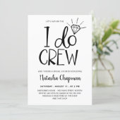 I Do Crew Bridal Shower Invitation (Standing Front)