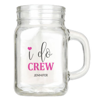 I do Crew Hot Pink Heart Cute Bridesmaid Jar