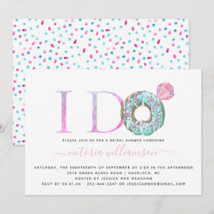 I Do Donut Themed Bridal Shower Invitation