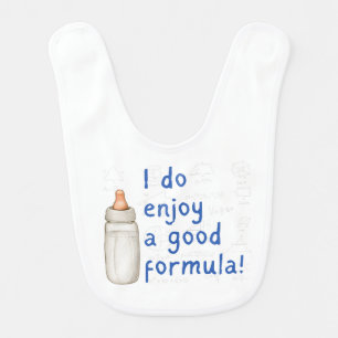 I do Enjoy a Good Formula, Math Baby Bib