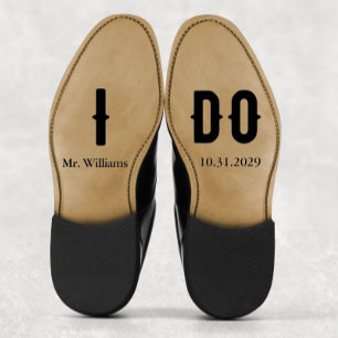 I Do Groom Gothic Wedding Shoes Custom Sticker