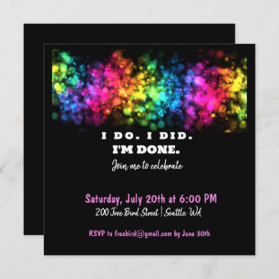 I Do. I Did. I'm Done, Funny and Colorful Divorce