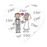 I Do I Do I Do Heart Sticker