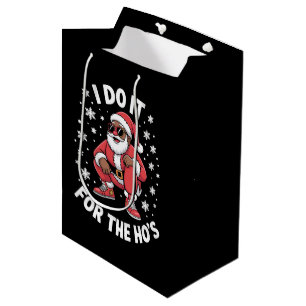 I Do It For The Hos African Santa American Xmas Medium Gift Bag