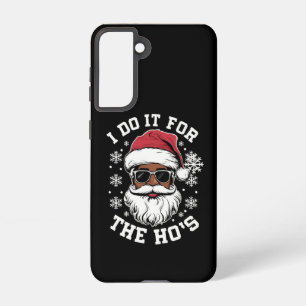 I Do It For The Hos Christmas African Santa  Samsung Galaxy S21 Case