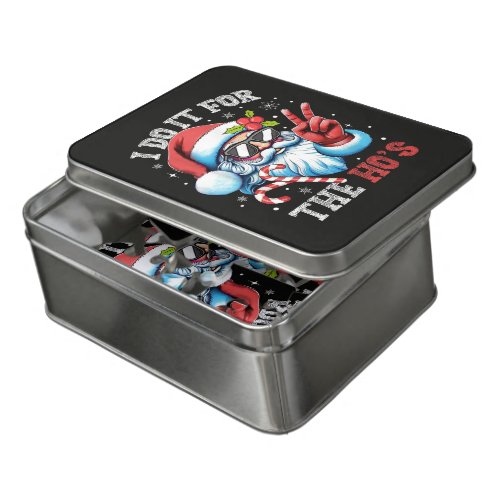 I Do It For The Ho's Funny Christmas Santa Jigsaw Puzzle