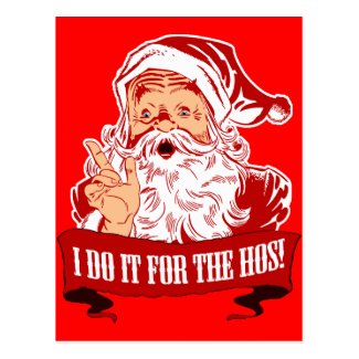 I Do It For The Hos Postcard