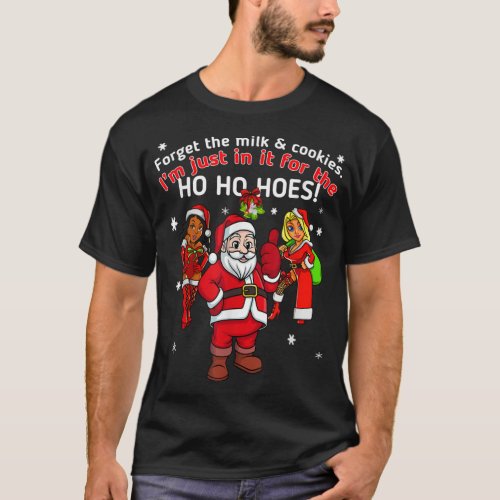 I Do It For The Hos Santa Funny Inappropriate Chr T_Shirt