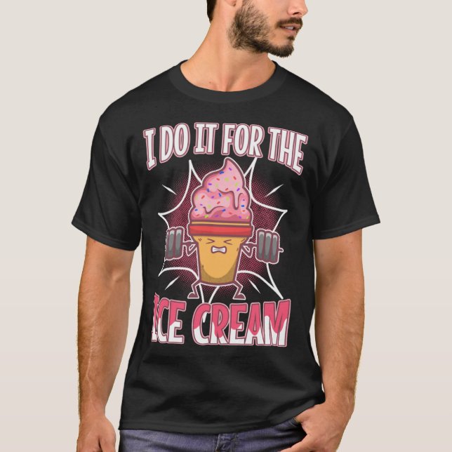 I Do It For The Ice Cream Pullover Hoodie (Front)