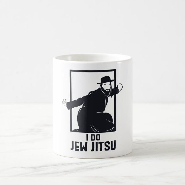 I Do Jew Jitsu I Funny Jui Jutsu Coffee Mug (Center)