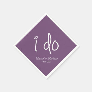 i do - lavender field paper napkins