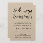 I do me too Reception Only Invitation (Front/Back)
