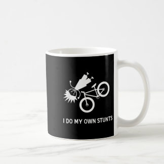 I Do My Own Stunts Bicycle Coffee Mug
