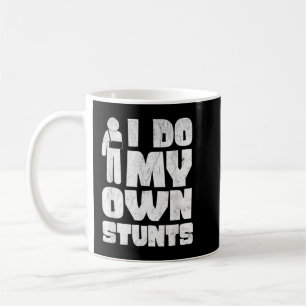 I Do My Own Stunts Broken Arm Get Well Soon Arm In Coffee Mug