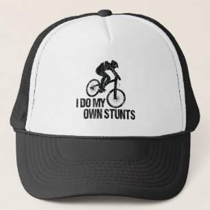 I Do My Own Stunts Downhill Biking Funny Trucker Hat