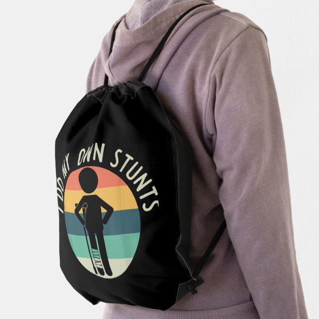 i do my own stunts drawstring bag (Insitu)