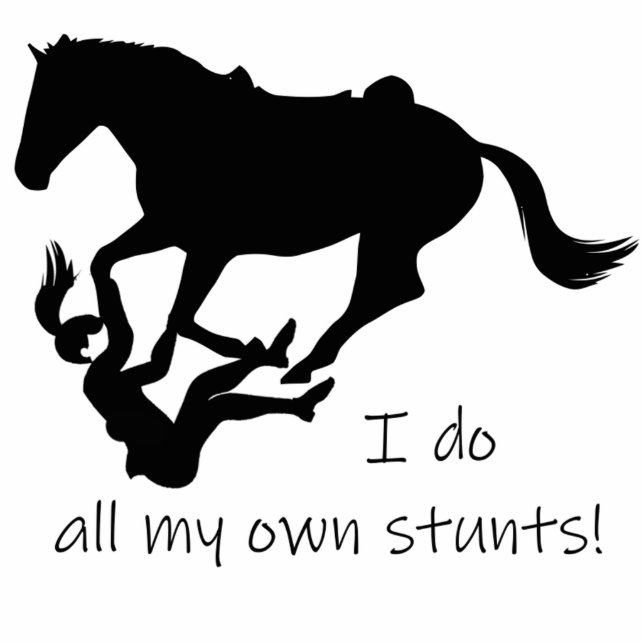 I do my own Stunts, Horses Funny Quote Cutout (Front)
