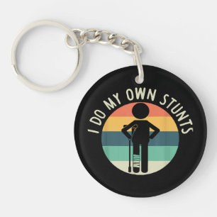 i do my own stunts keychain
