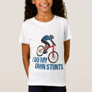 I Do My Own Stunts Mountain Biker Vintage T-Shirt