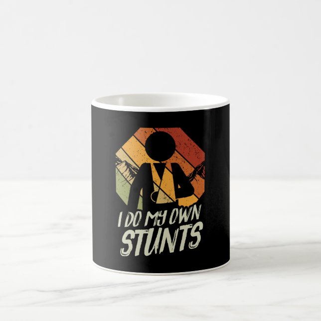 I Do My Own Stunts Sports Accident Coffee Mug (Center)