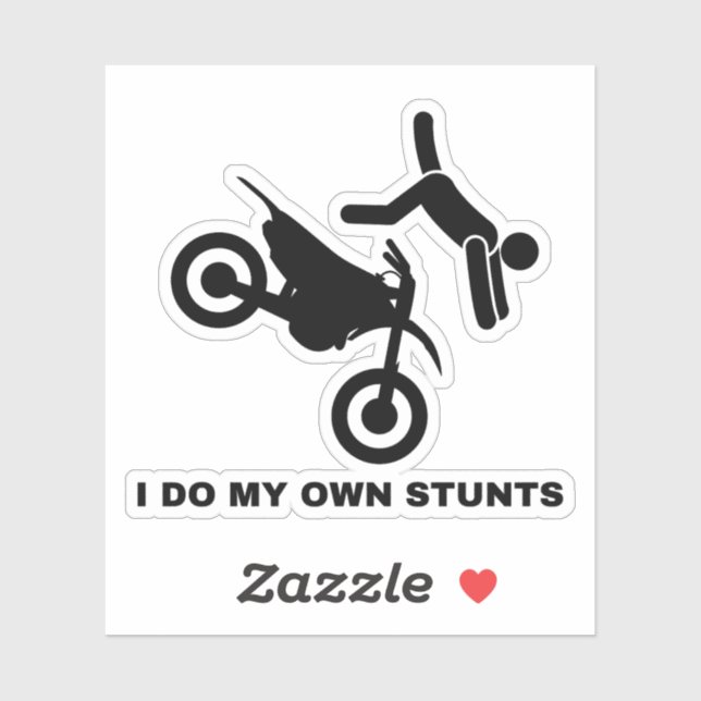 I Do My Own Stunts  Sticker (Sheet)