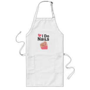 I Do Nails Graphic (Nail Technician) Long Apron
