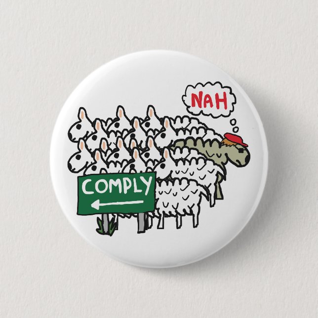 I Do Not Comply Button (Front)